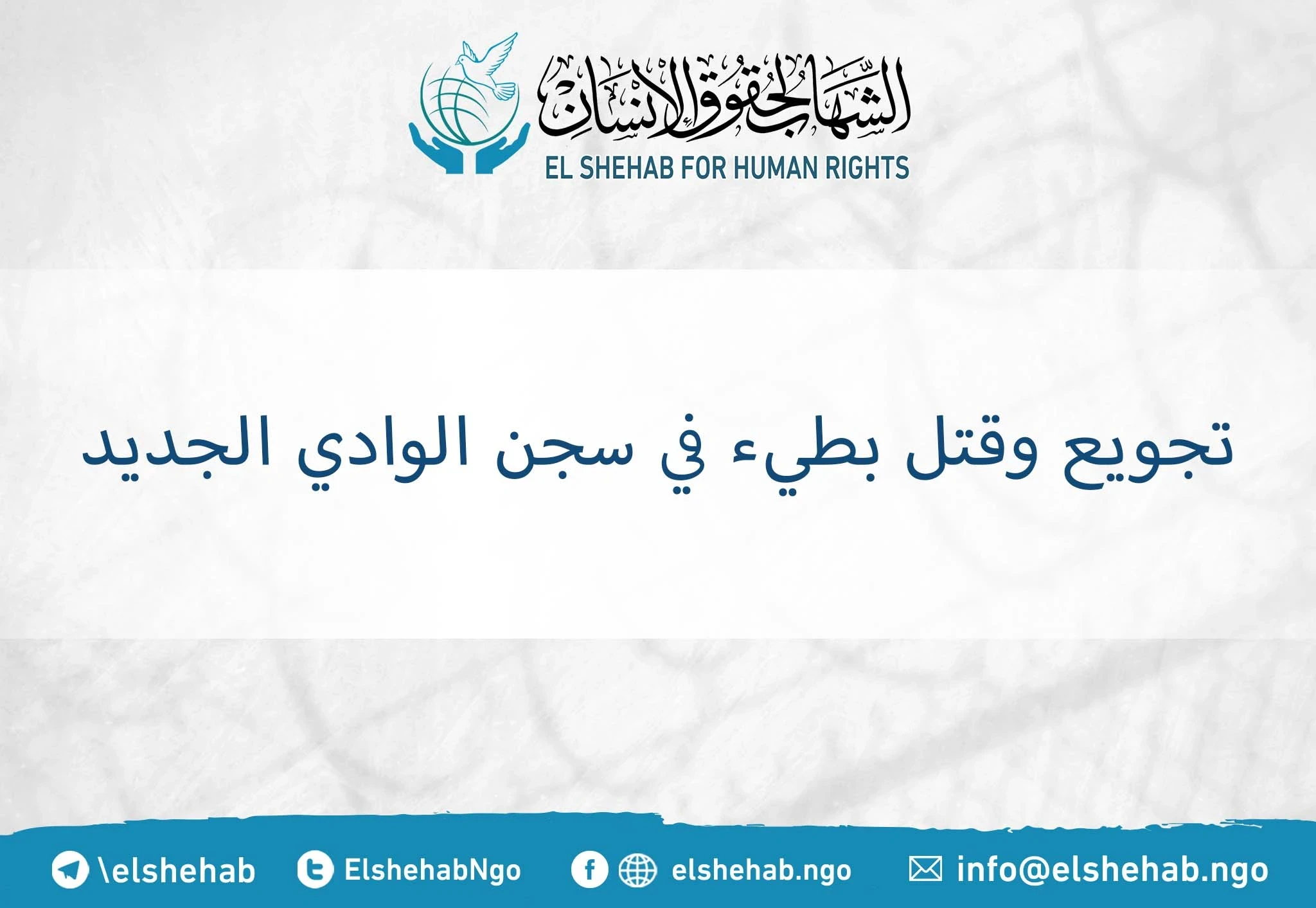 #انتهاكات_بحق_المعتقلين| تجويع وقتل بطيء في سجن الوادي الجديد #مصر